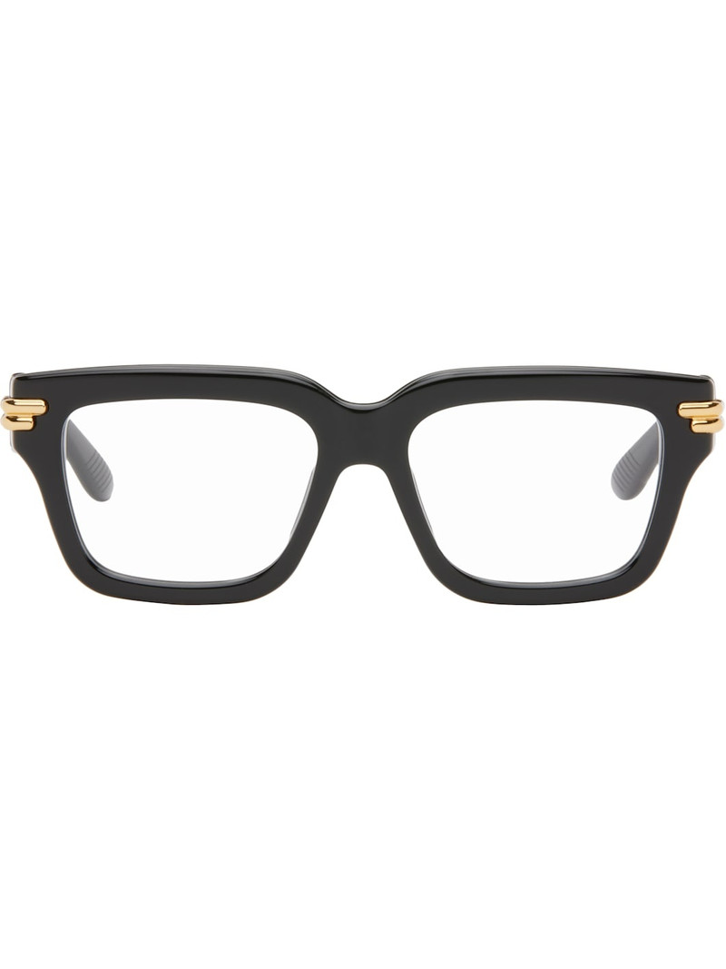 Black Mitre Square Glasses 1