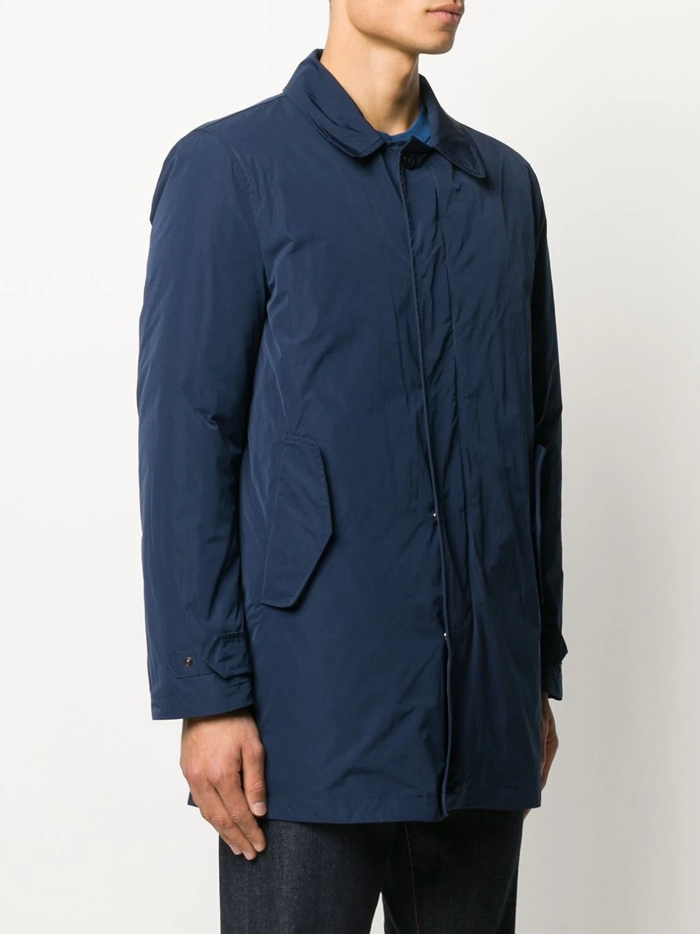 padded concealed fastening jacket - 3