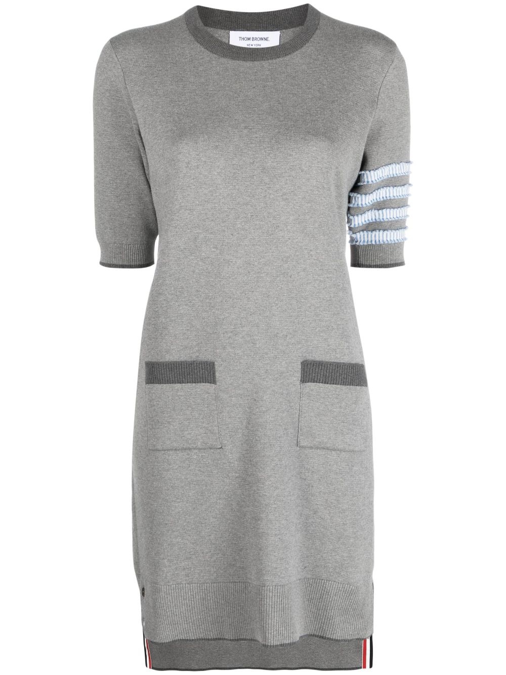 4-Bar stripe knitted minidress - 1