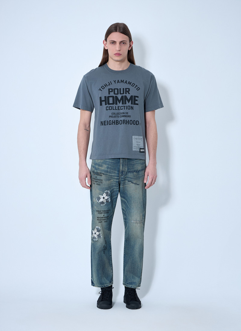 Yohji Yamamoto Logo Embroidery Jeans outlook