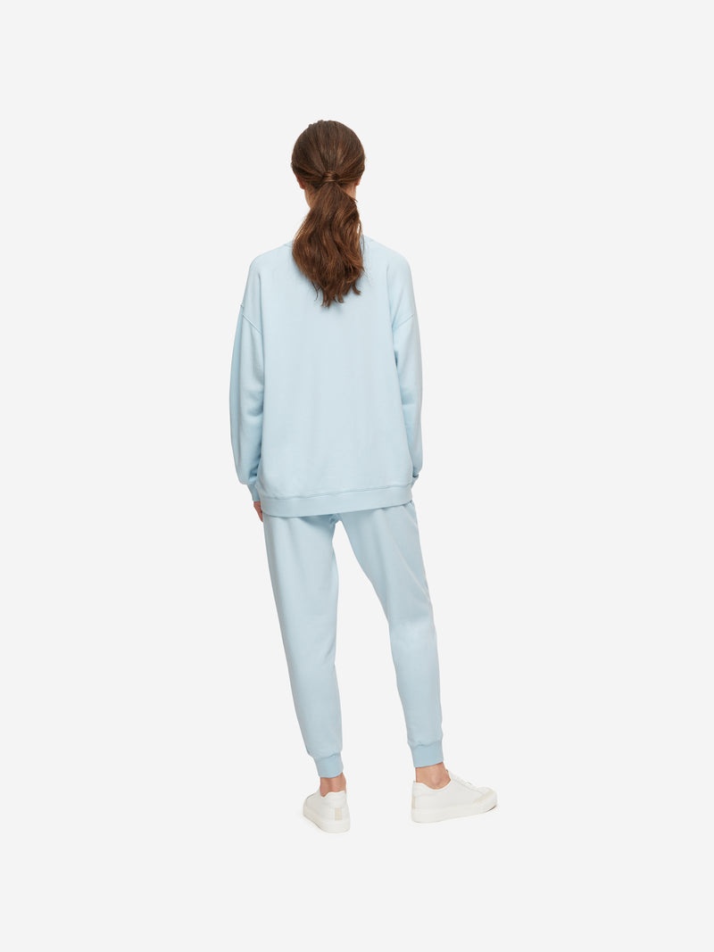 Women's Sweatshirt Quinn Cotton Modal Stretch Blue - 4