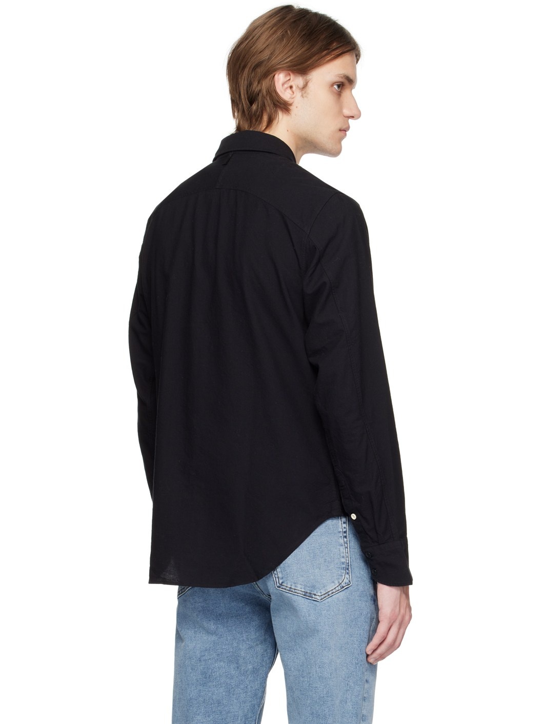 Black Fit 2 Engineered Oxford Shirt - 3