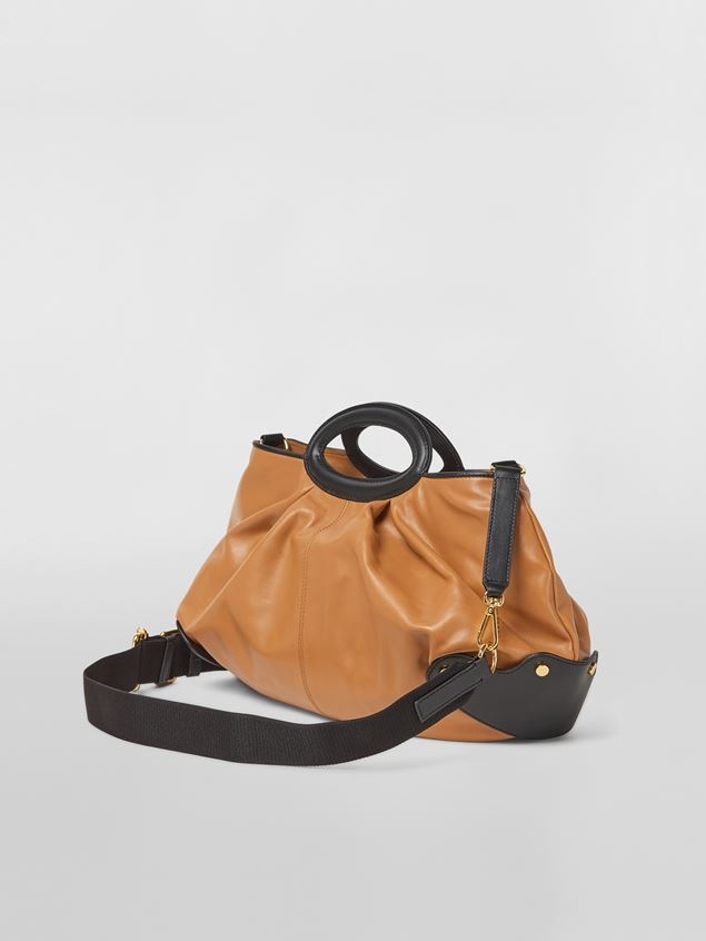 SMALL BROWN BALLOON CALFSKIN BAG - 3