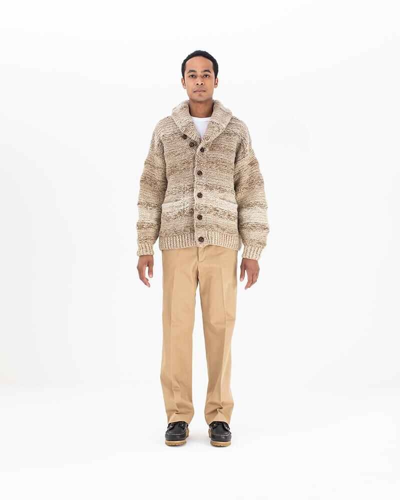COWICHAN GRADIENT HAND-KNIT (N.D.) BEIGE - 2