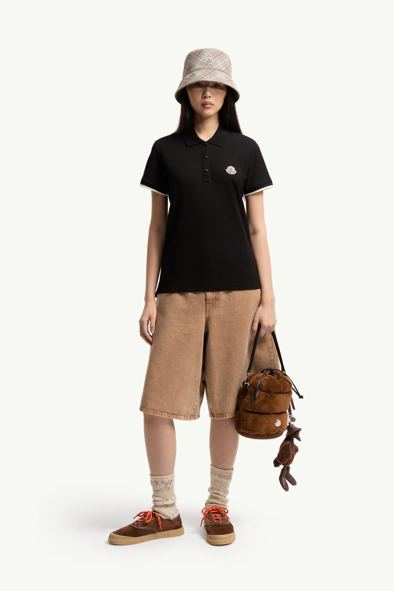 Moncler Logo Cotton Piquet Polo Shirt outlook