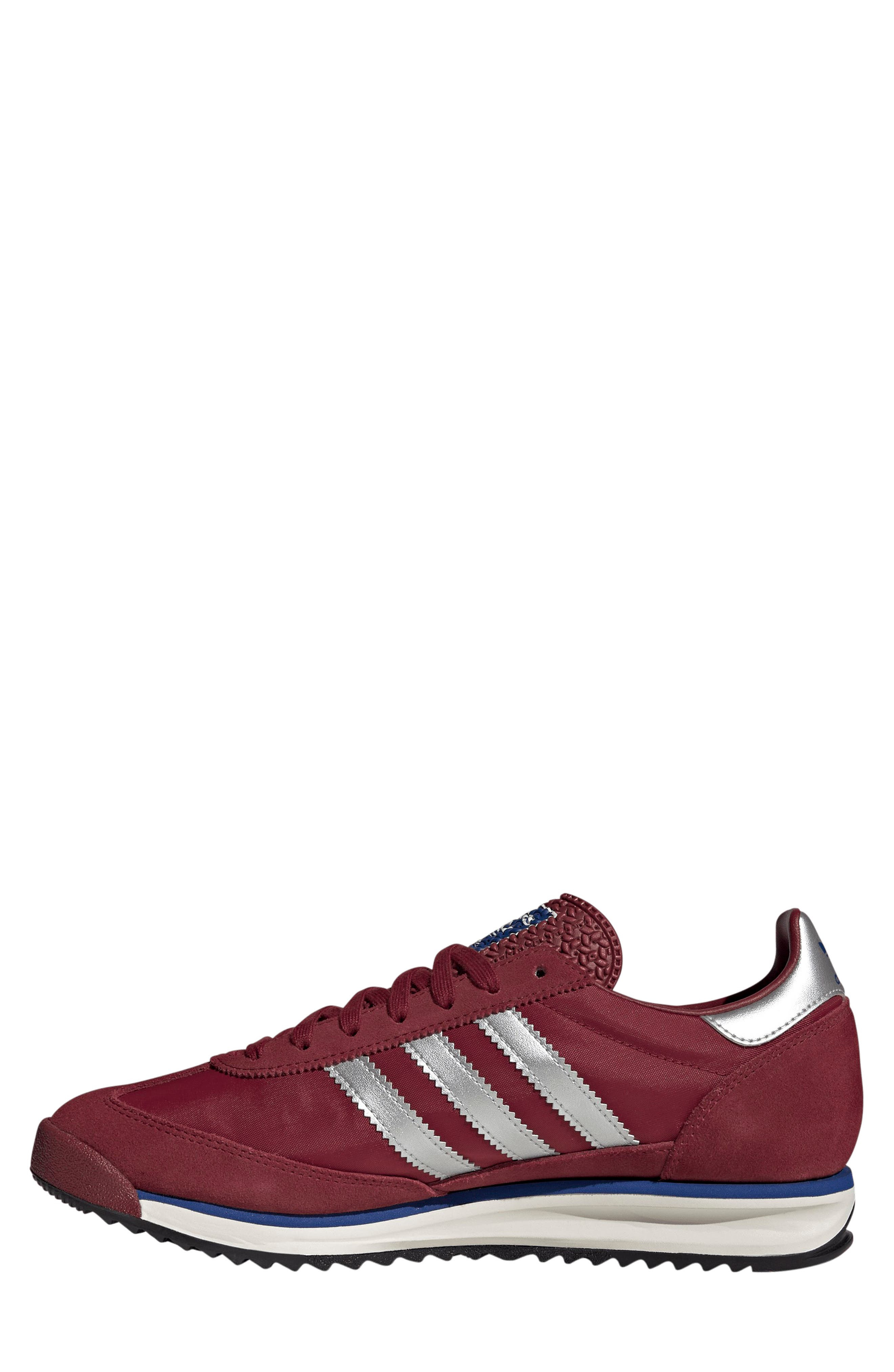 adidas Gender Inclusive SL 72 RS Sneaker in Maroon/Silver Met/Off White at Nordstrom - 6