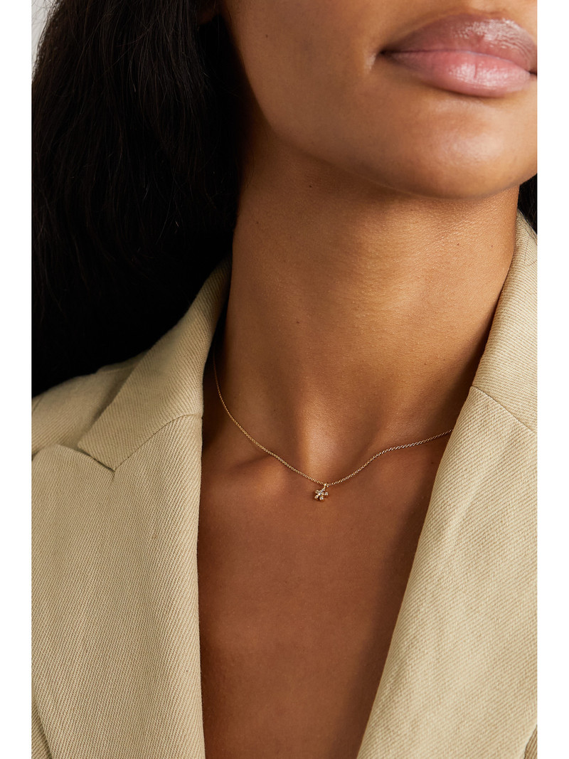 SOPHIE BILLE BRAHE Petit Soleil Simple 18-karat Recycled Gold Diamond Necklace outlook