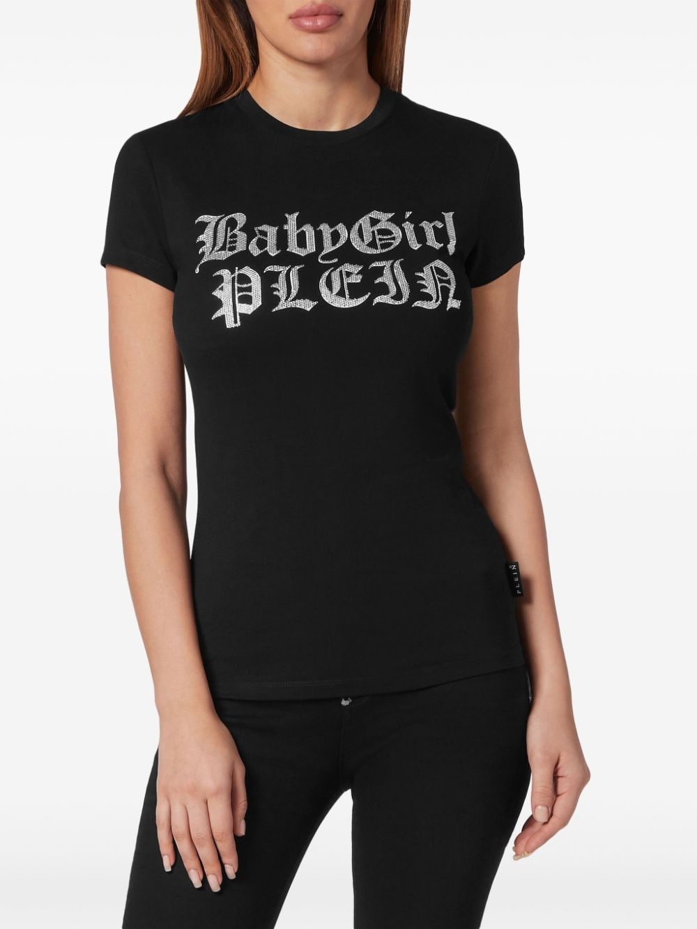 lettering cotton T-shirt - 2