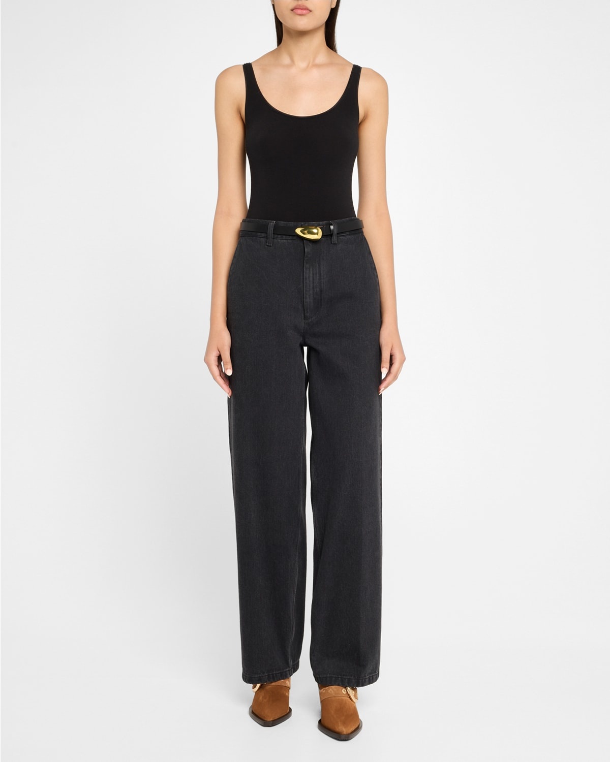Maven Suede Buckle Western Mules - 3