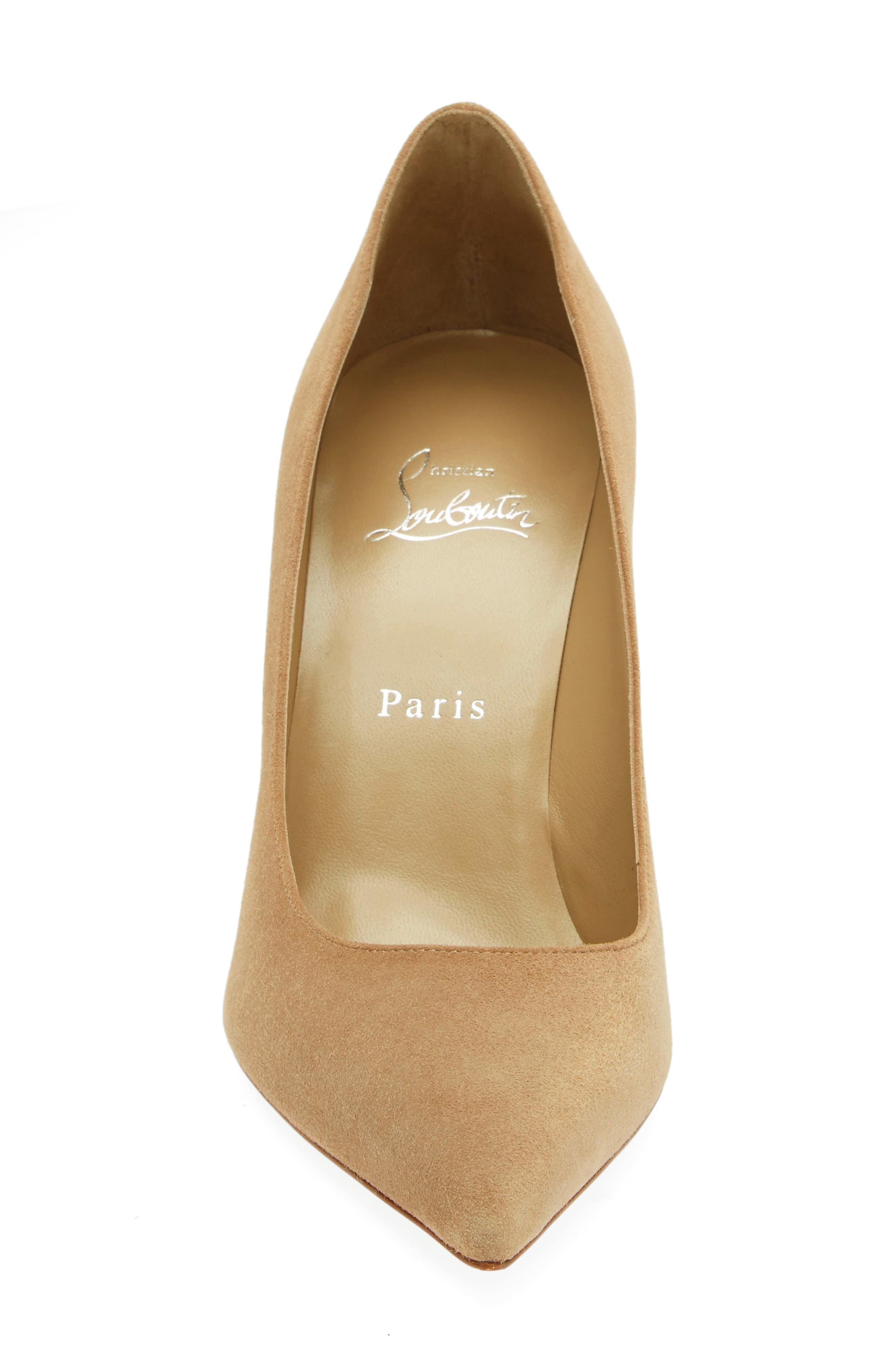 Christian Louboutin Kate Suede Pointed Toe Pump in Lionne/Lin Lionne at Nordstrom - 4