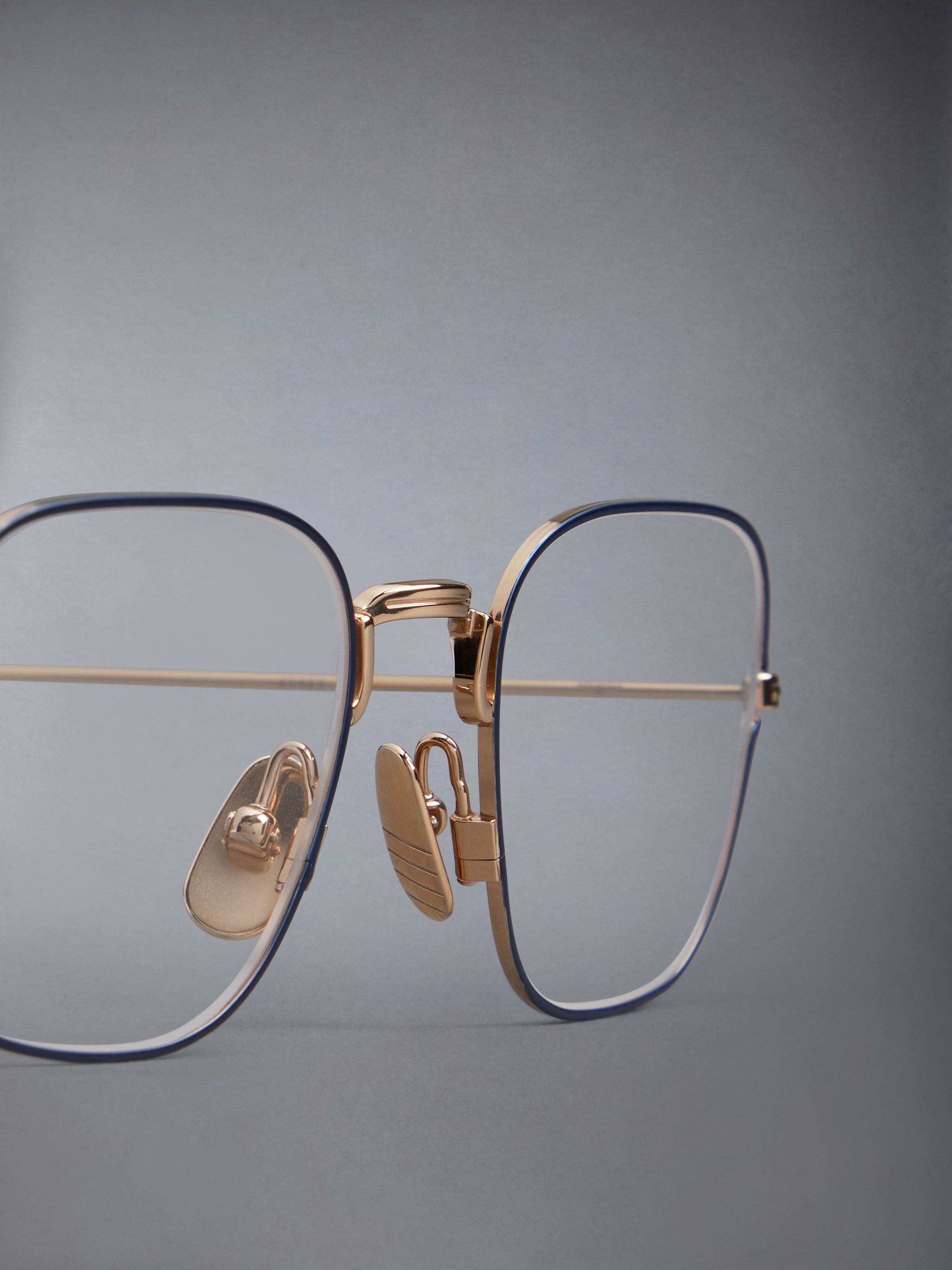 SQUARE EYEGLASSES IN TITANIUM - 5