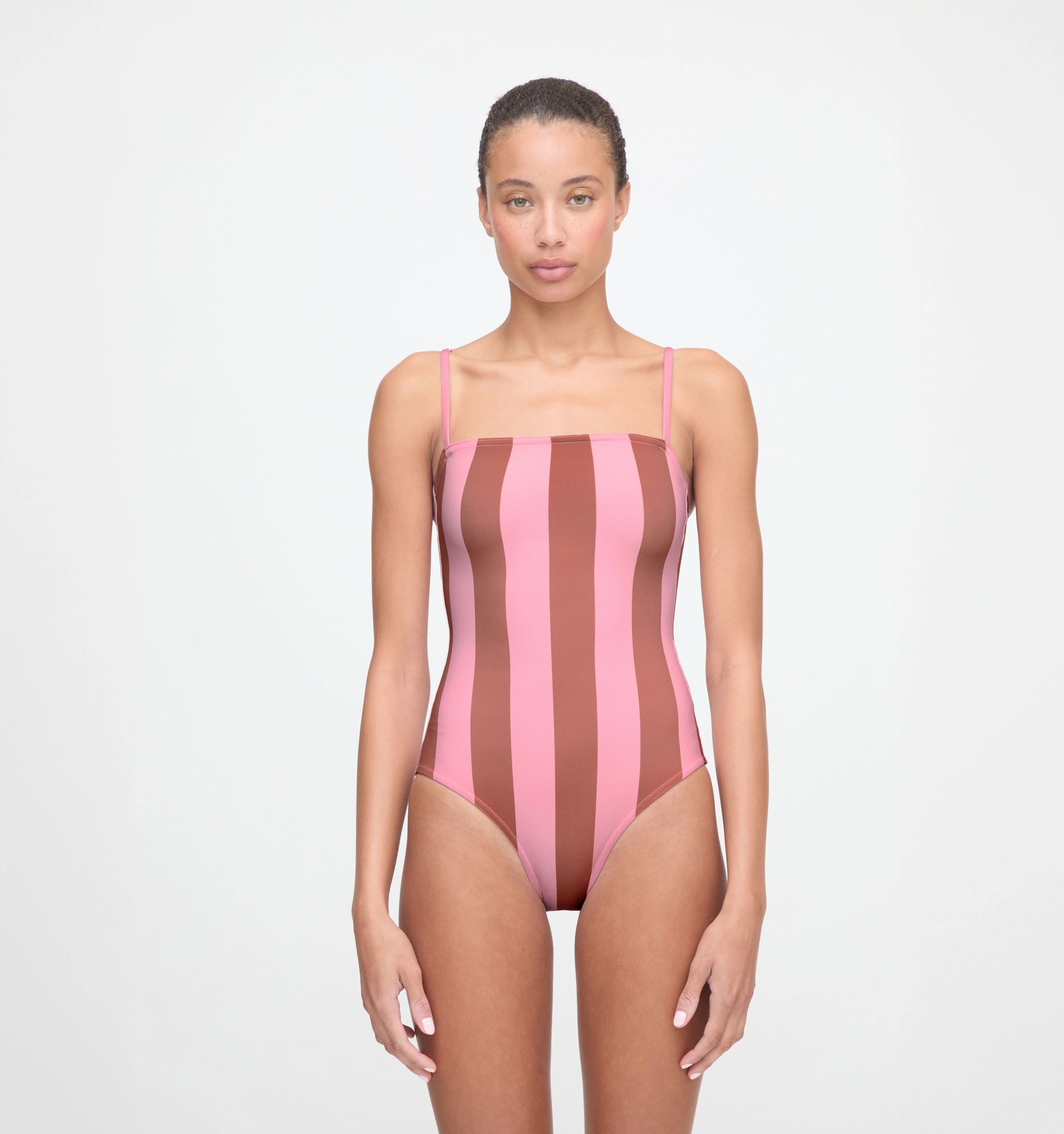 The Giana One Piece - Coral Cabana Stripe - 1