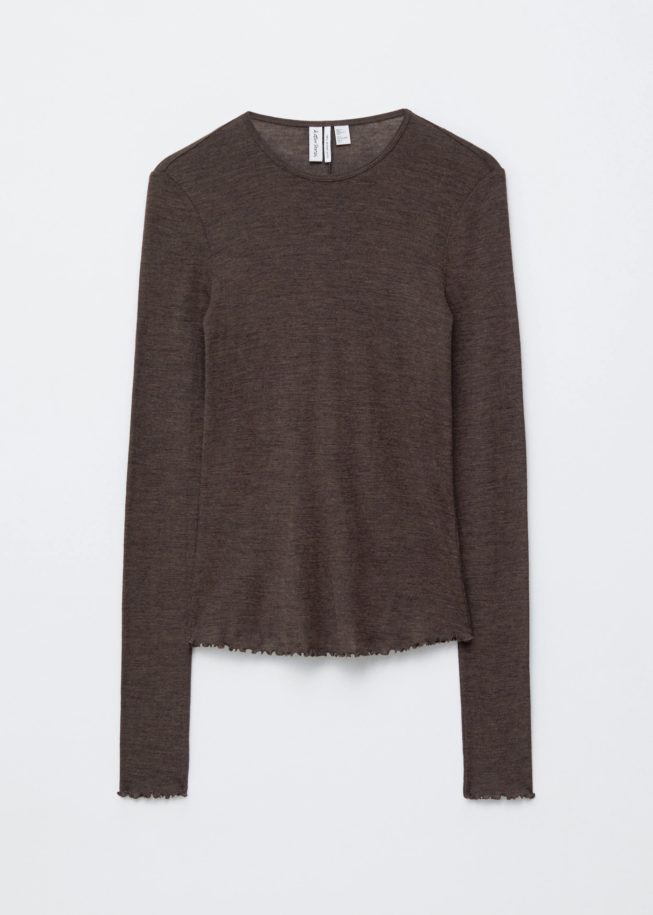 Long-Sleeve Wool Top - 1