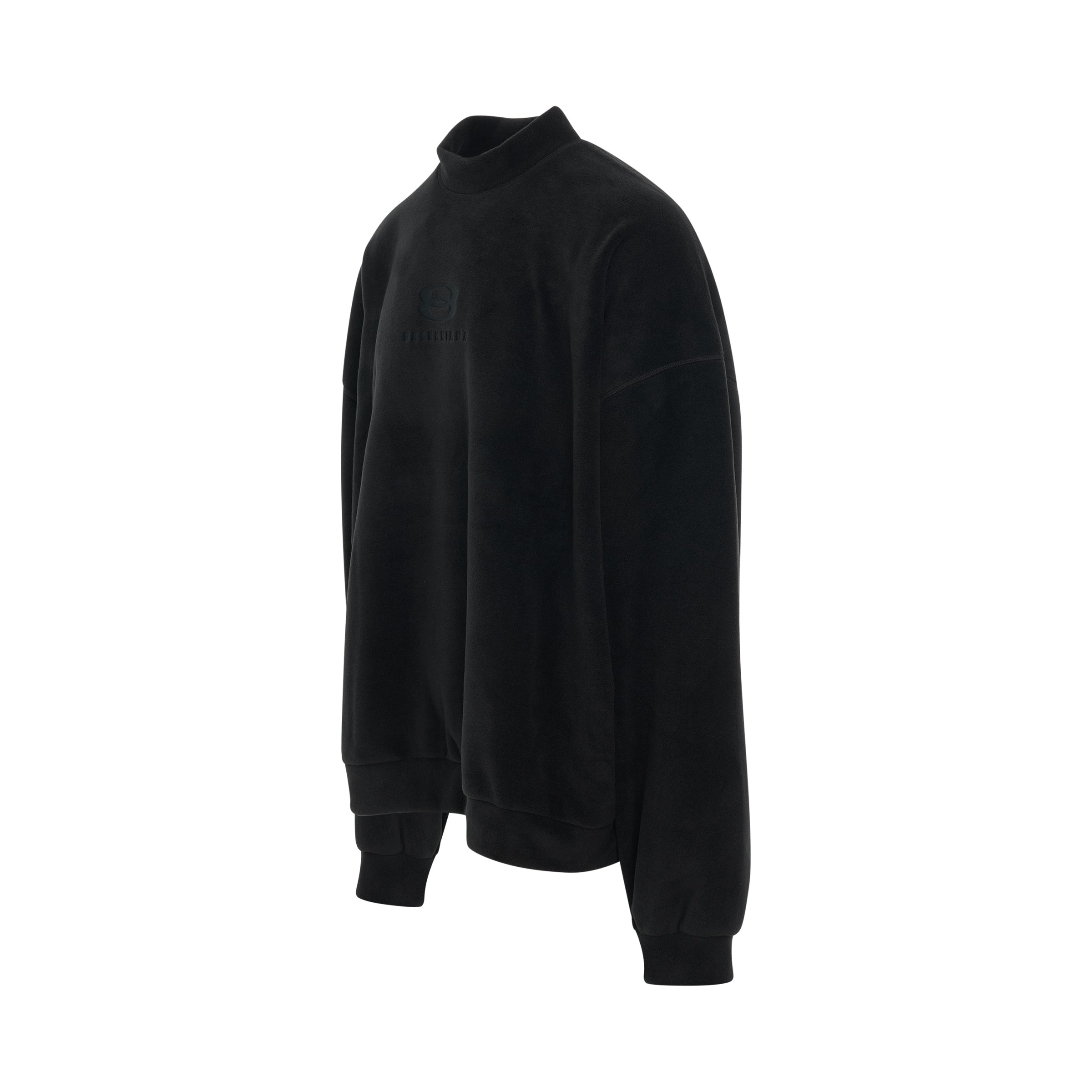 Unity Embroidered Fleece Sweatshirt in Black - 2