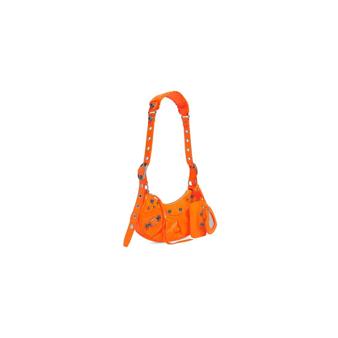 Women's Le Cagole Xs Shoulder Bag in Fluo Orange - 4