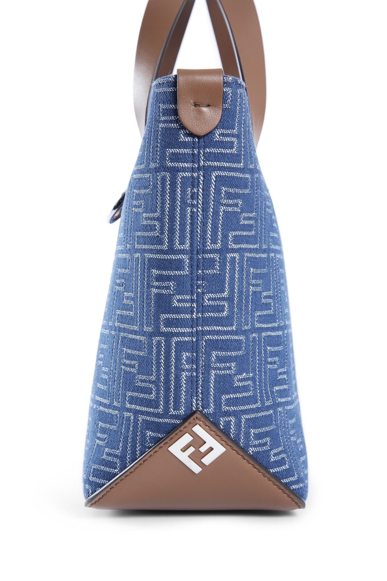 Ff-Denim-Effect-Shopping-Bag-Small - 5
