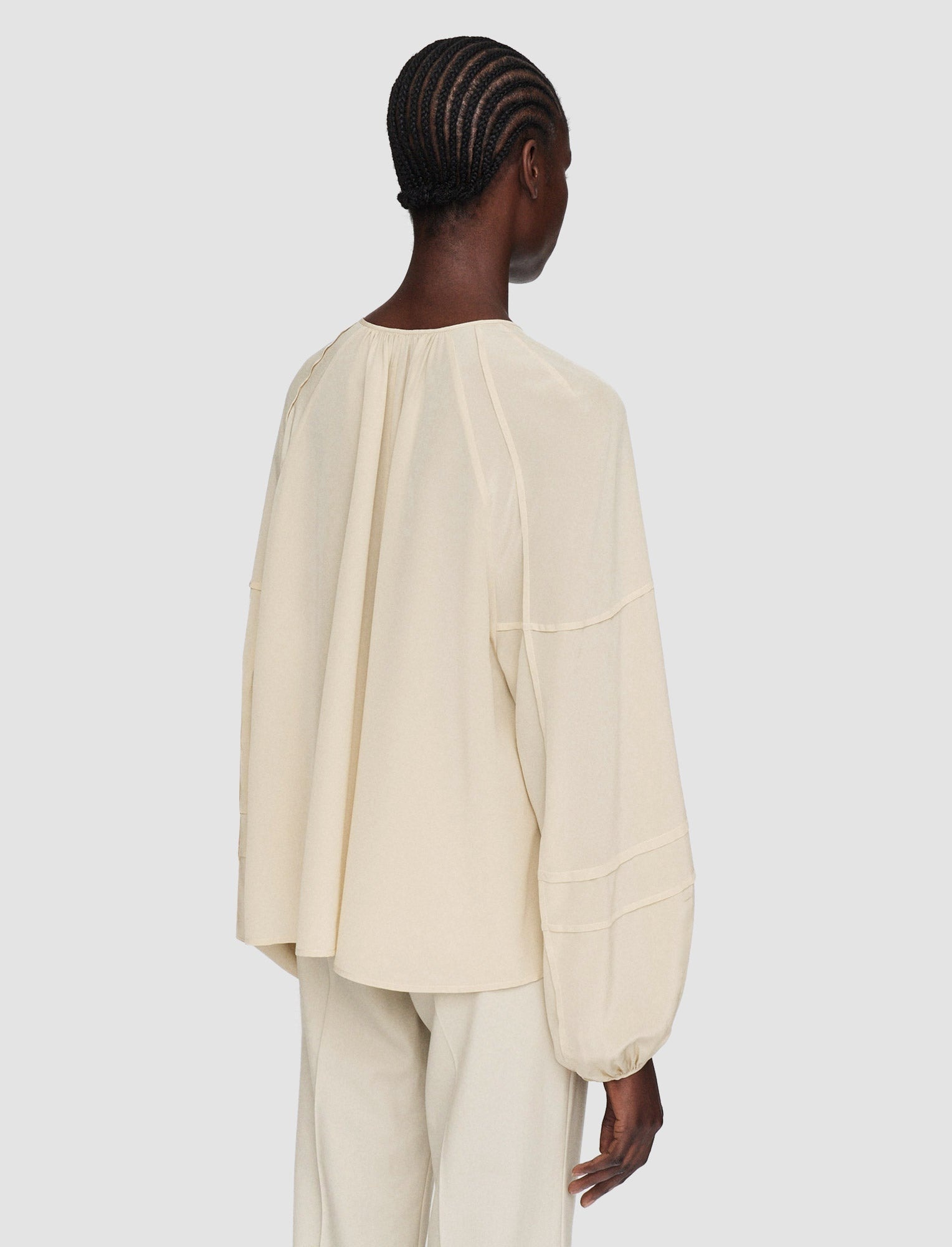 Silk Crepe de Soie Havre Blouse - 4