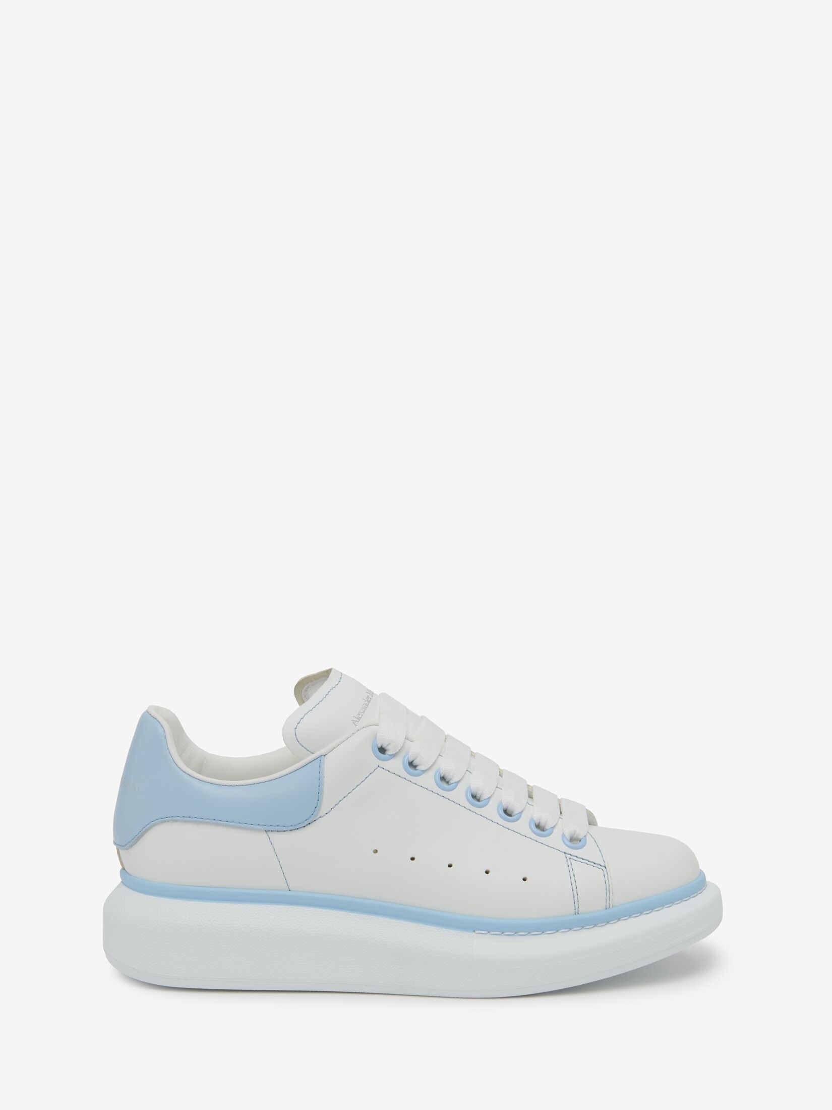 Women's Oversized Sneaker in White/powder Blue - 1