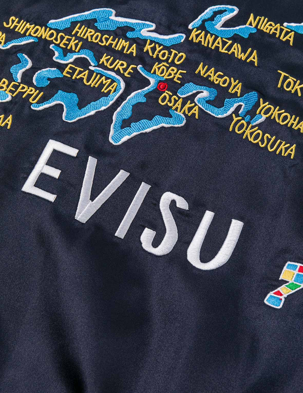 EVISU Archive Embroidery Regular Fit Padded Souvenir Jacket - 9