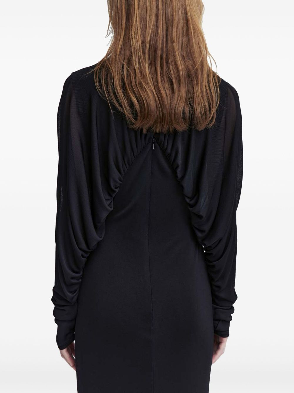 ruched-detailing dress - 5