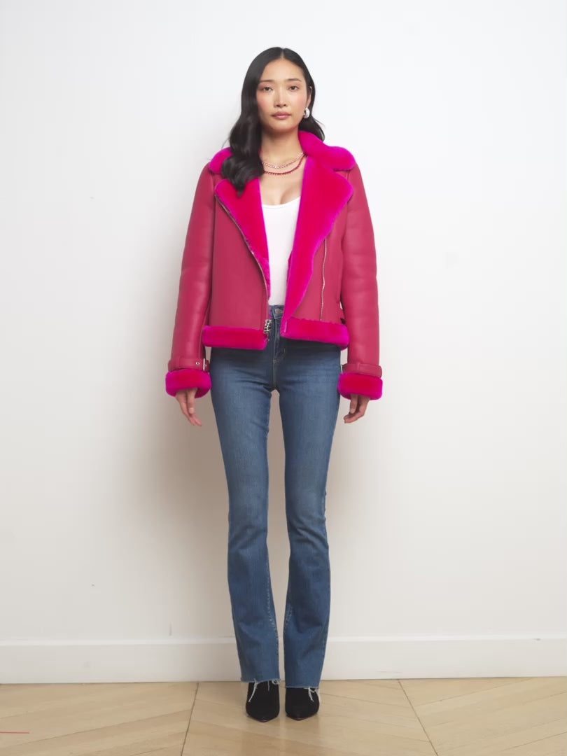 Niri Shearling Leather Jacket - 8