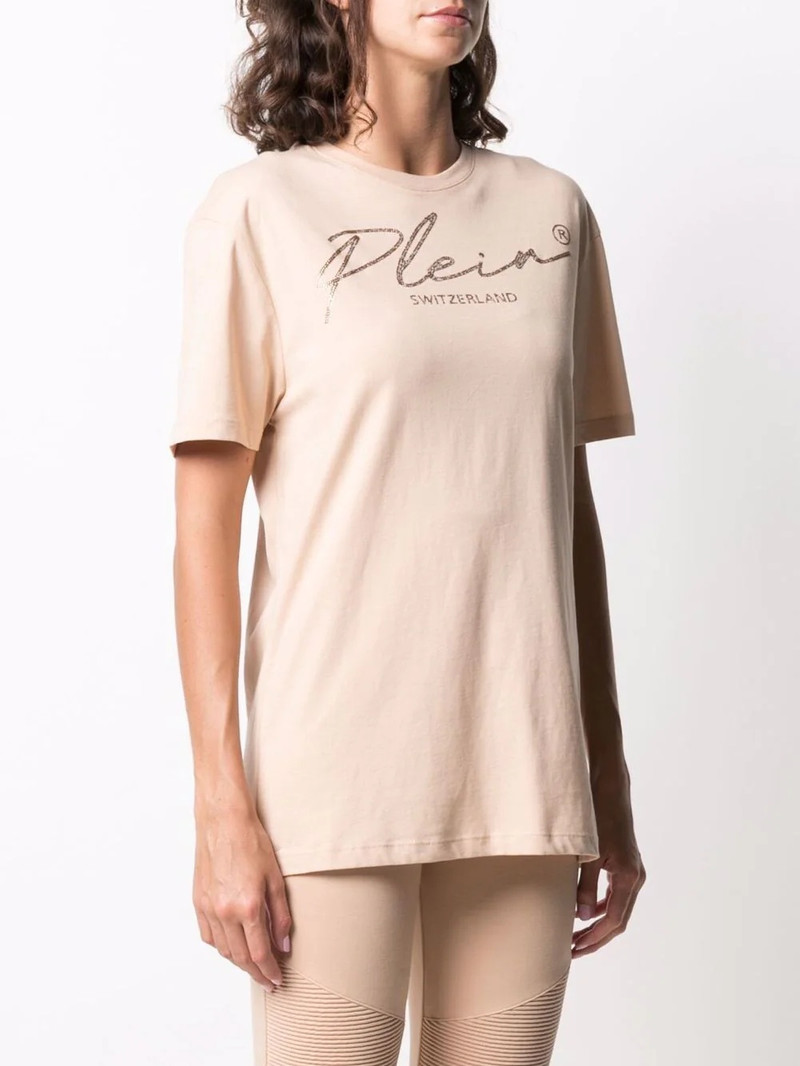 signature crystal-embellished T-shirt 3