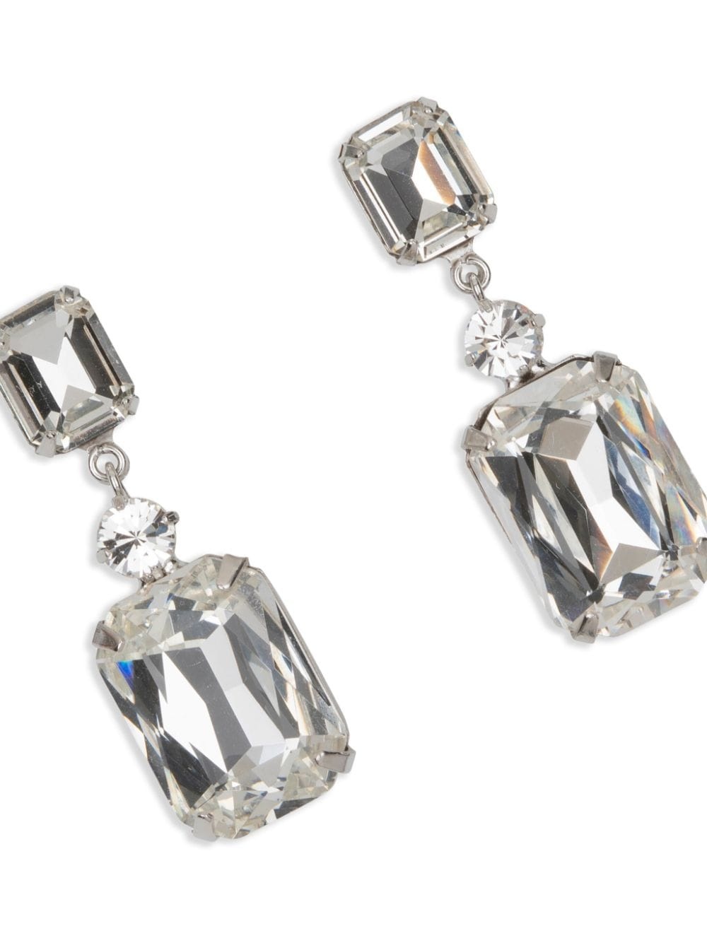Justine crystal-embellished earrings - 3