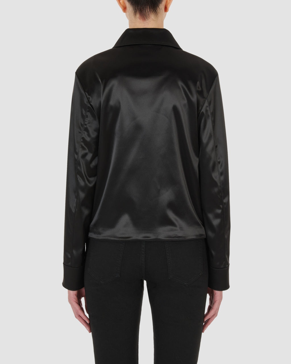 MICRO BUCKLE SATIN JACKET - 5