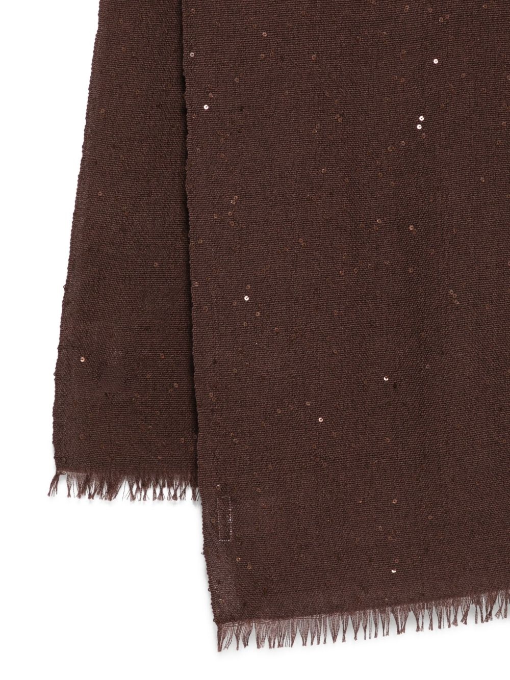 Diamond-yarn sequinned scarf - 2