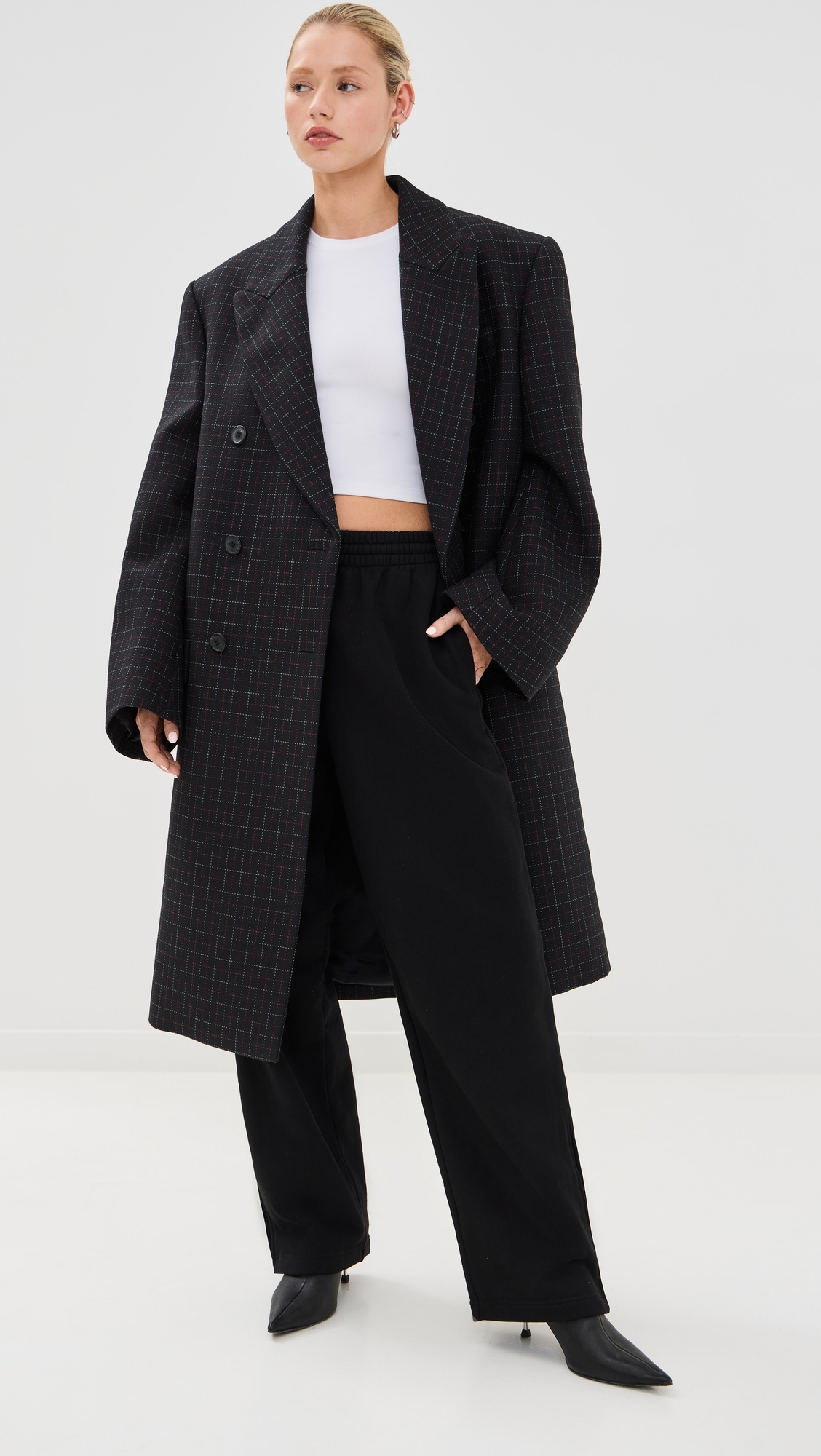 Oversize Double Breasted Coat - 4