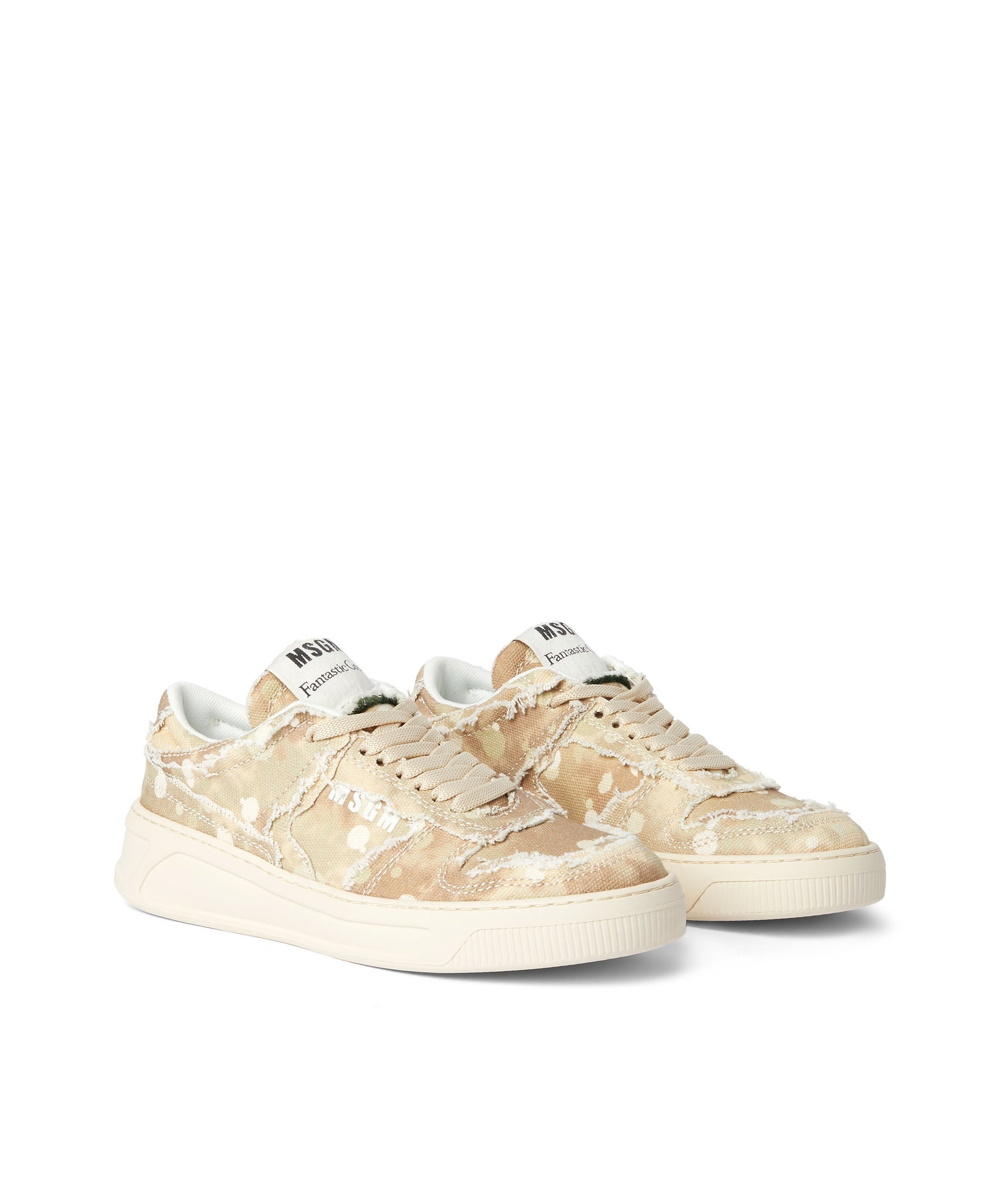 Eco-friendly "FG-1" cotton canvas sneakers with tie-dye effect - 3