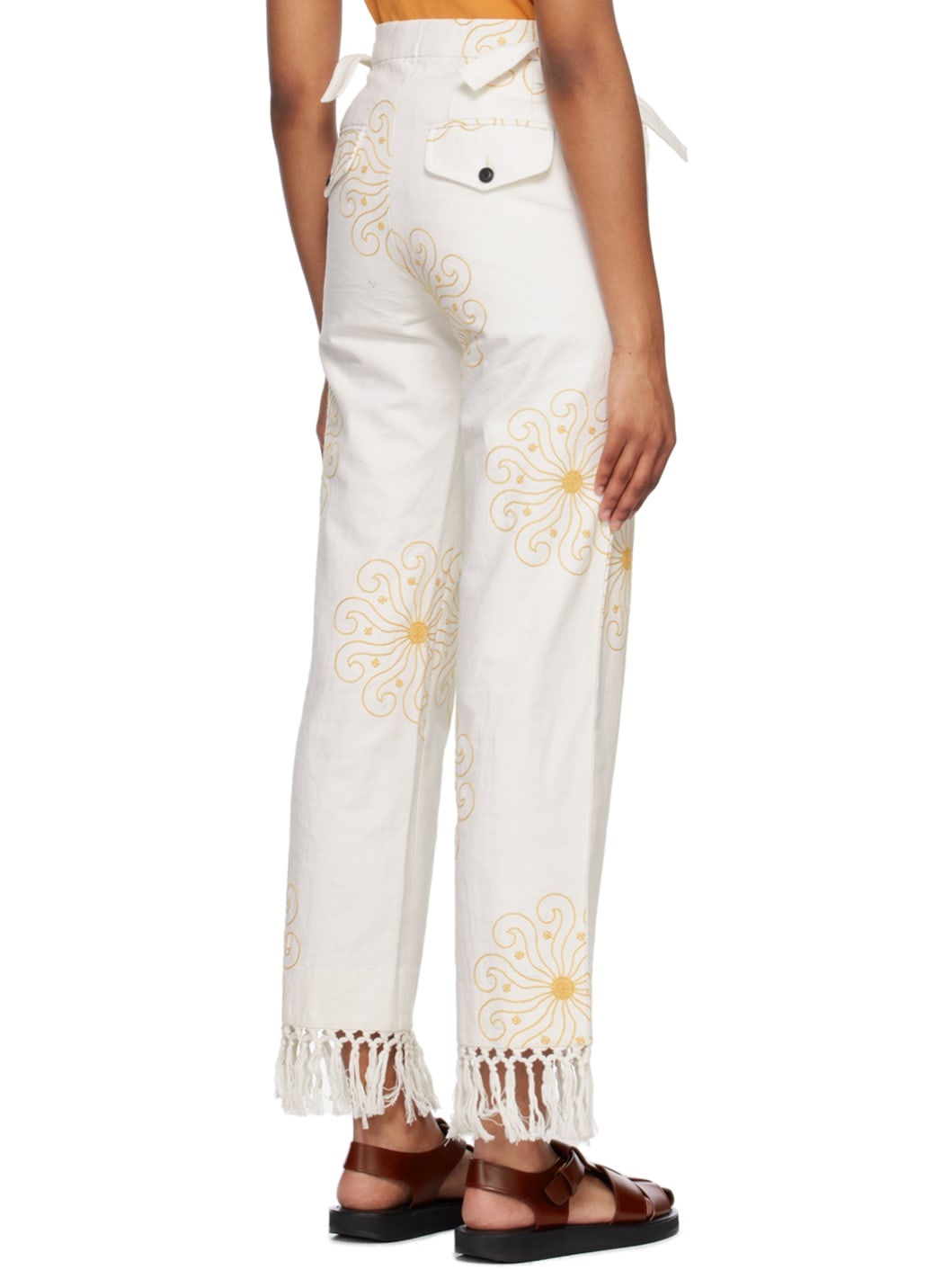 White Soleil Trousers - 3