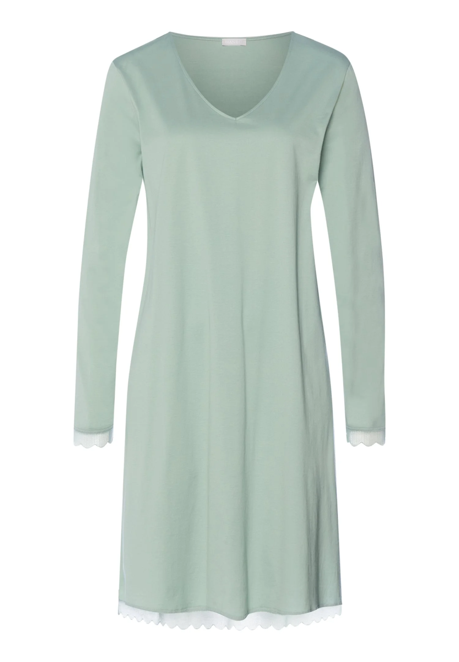 Inaya Scalloped Lace Cotton Nightgown - 1