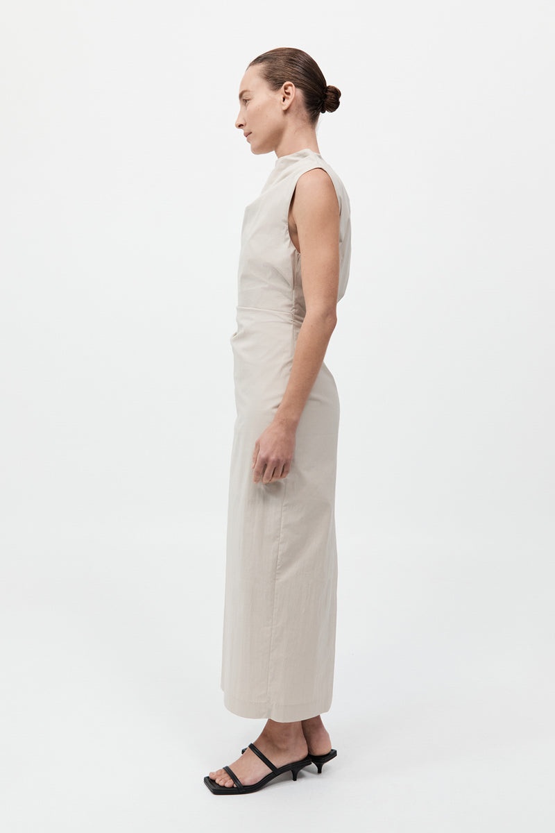 Soft Sculptural Dress - Creme - 4