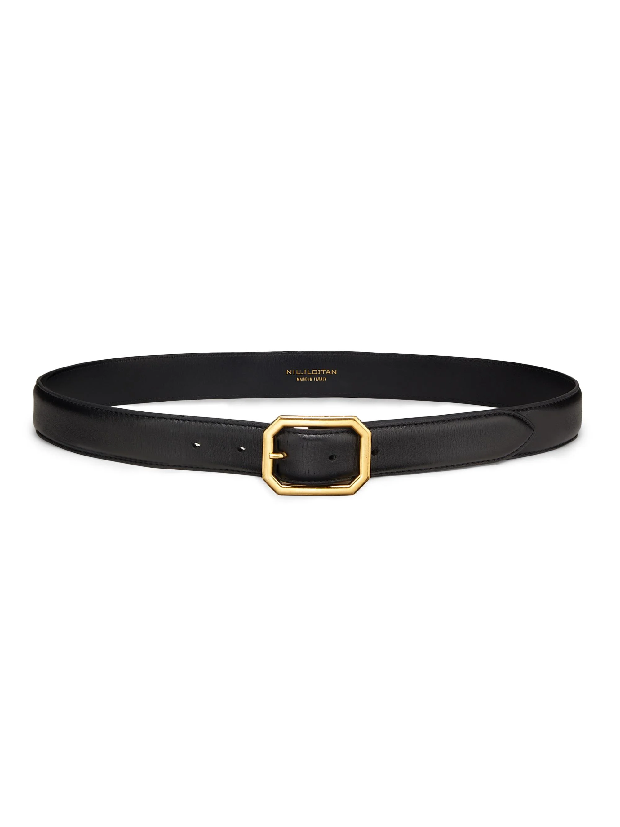 Women's Anais Leather Belt - Black - 1