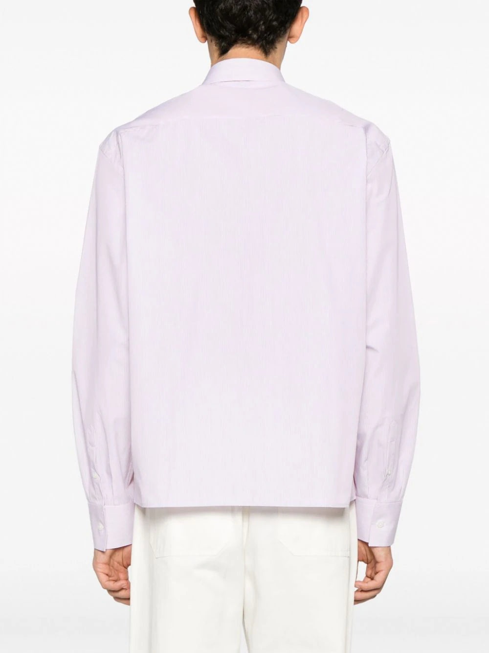 PINSTRIPE-PRINT COTTON SHIRT - 4