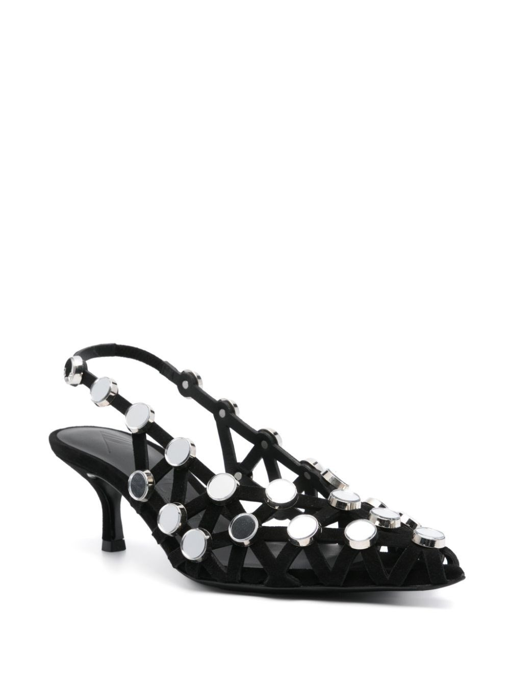 Mirrored studded sandals - 3