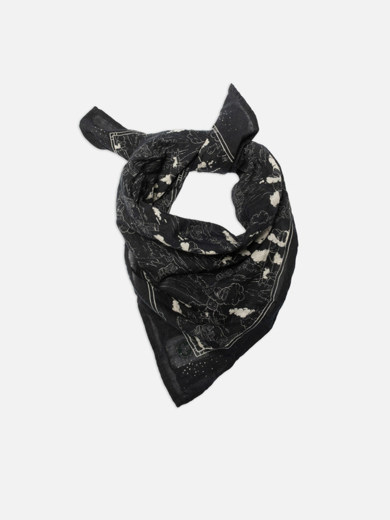 Nudie Jeans Ingrid Bandana Drift Away Black outlook