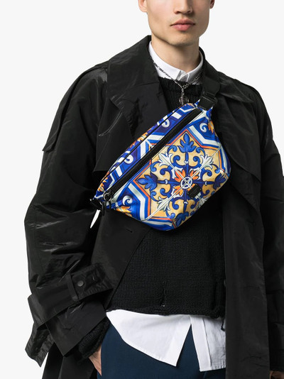 Dolce & Gabbana tile-print crossbody belt bag outlook