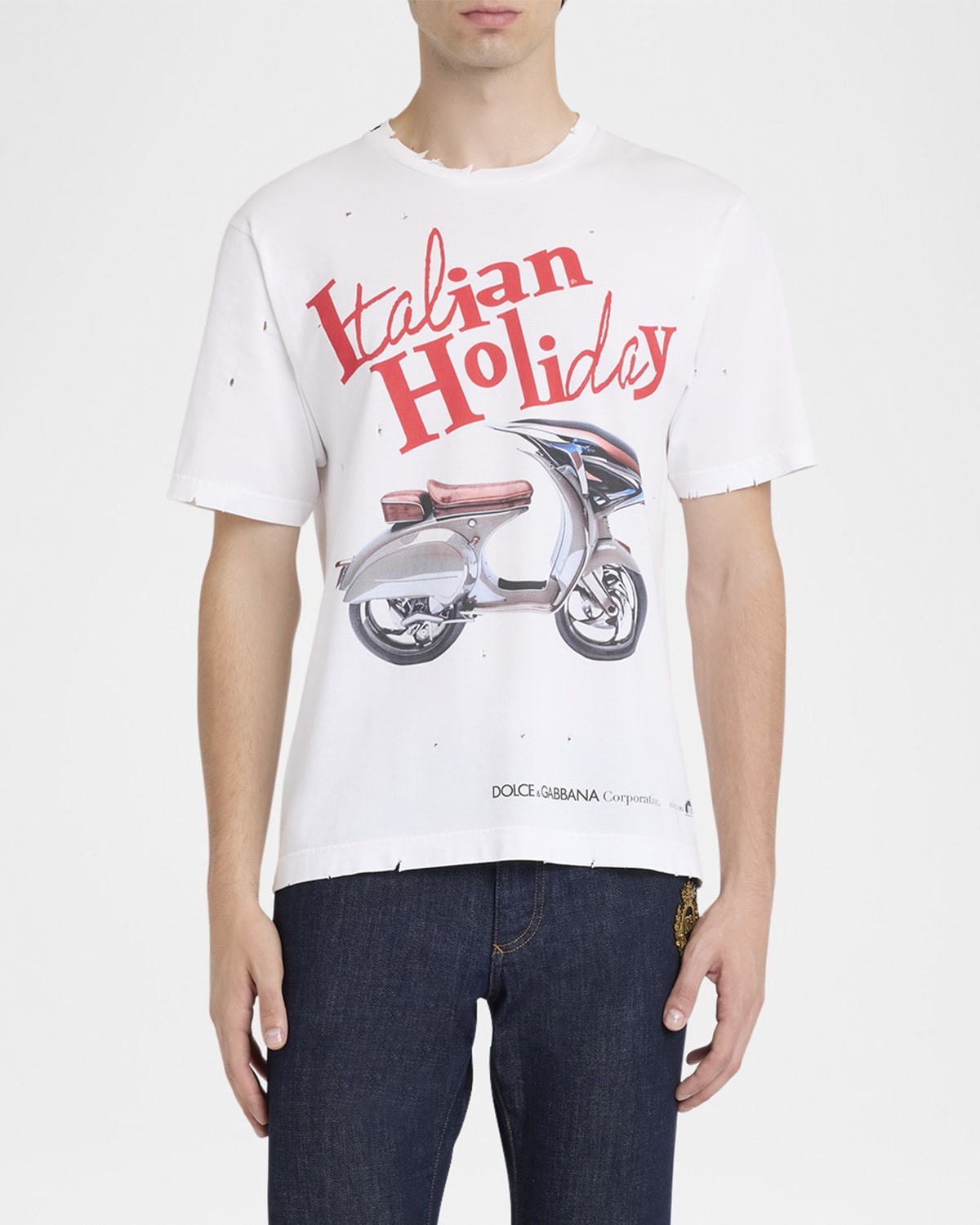 【関税＆送料込み】Dolce & Gabbana Vespa Print Cotton T-Shi Dolce & Gabbana Vespa Print Cotton T-Shirt Clothing – BALTINI