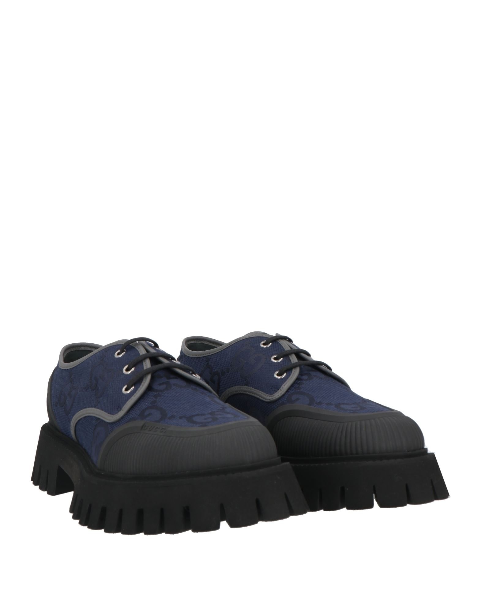 Navy blue Men's Laced Shoes - 2