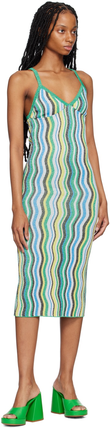 Multicolor Comet Midi Dress - 4