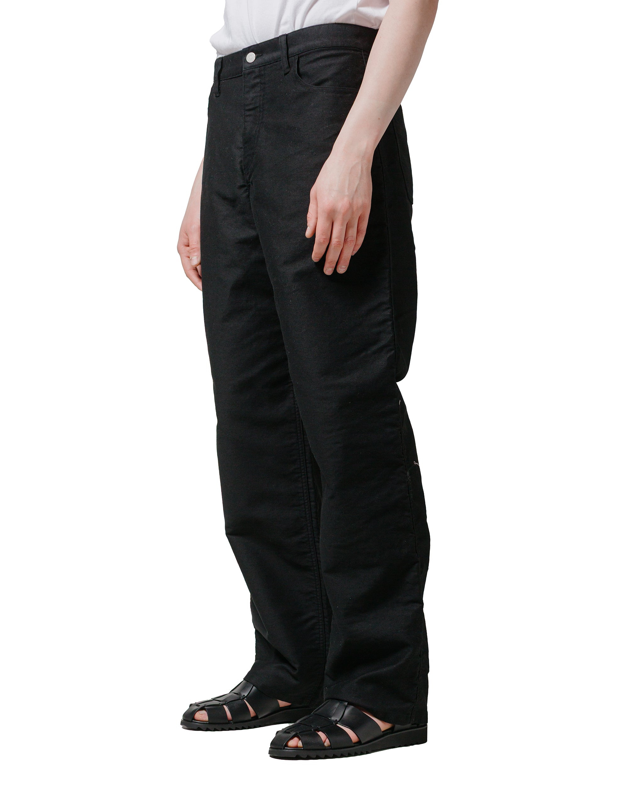 5PKT Jean Black Cotton Moleskin - 2