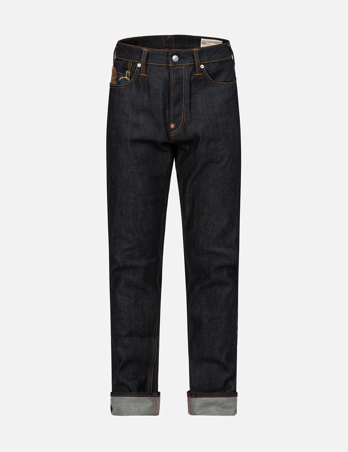 Brocade and Seagull Multi-Pocket Carrot Fit Jeans #2017 - 2