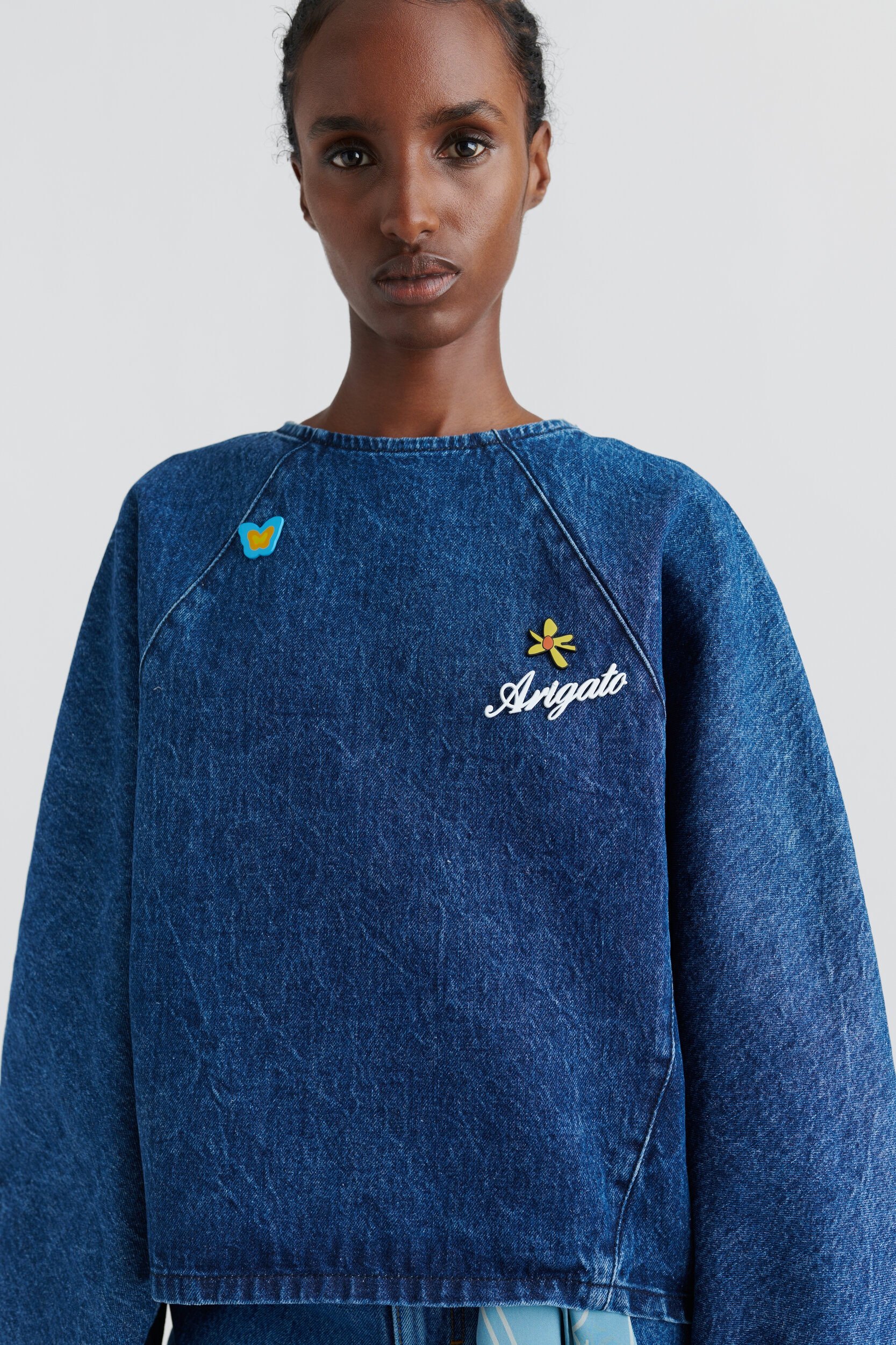 Daisy Denim Sweater - 5