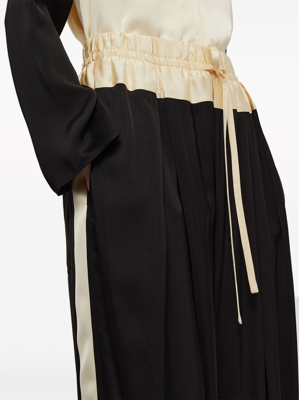 panelled drawstring straight-leg track pants - 5