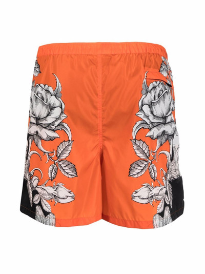 Valentino Dark Blooming print swim shorts outlook