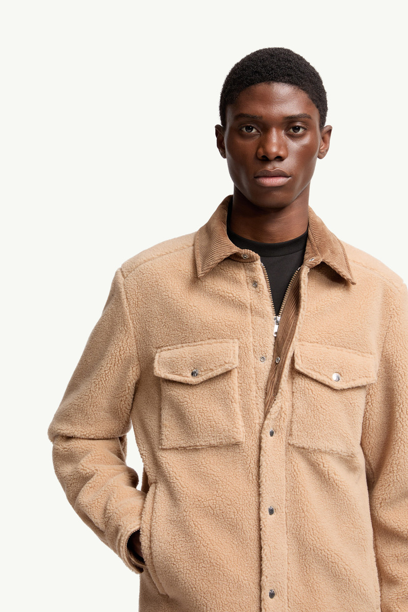 Teddy Corduroy-Trimmed Shirt Jacket 6