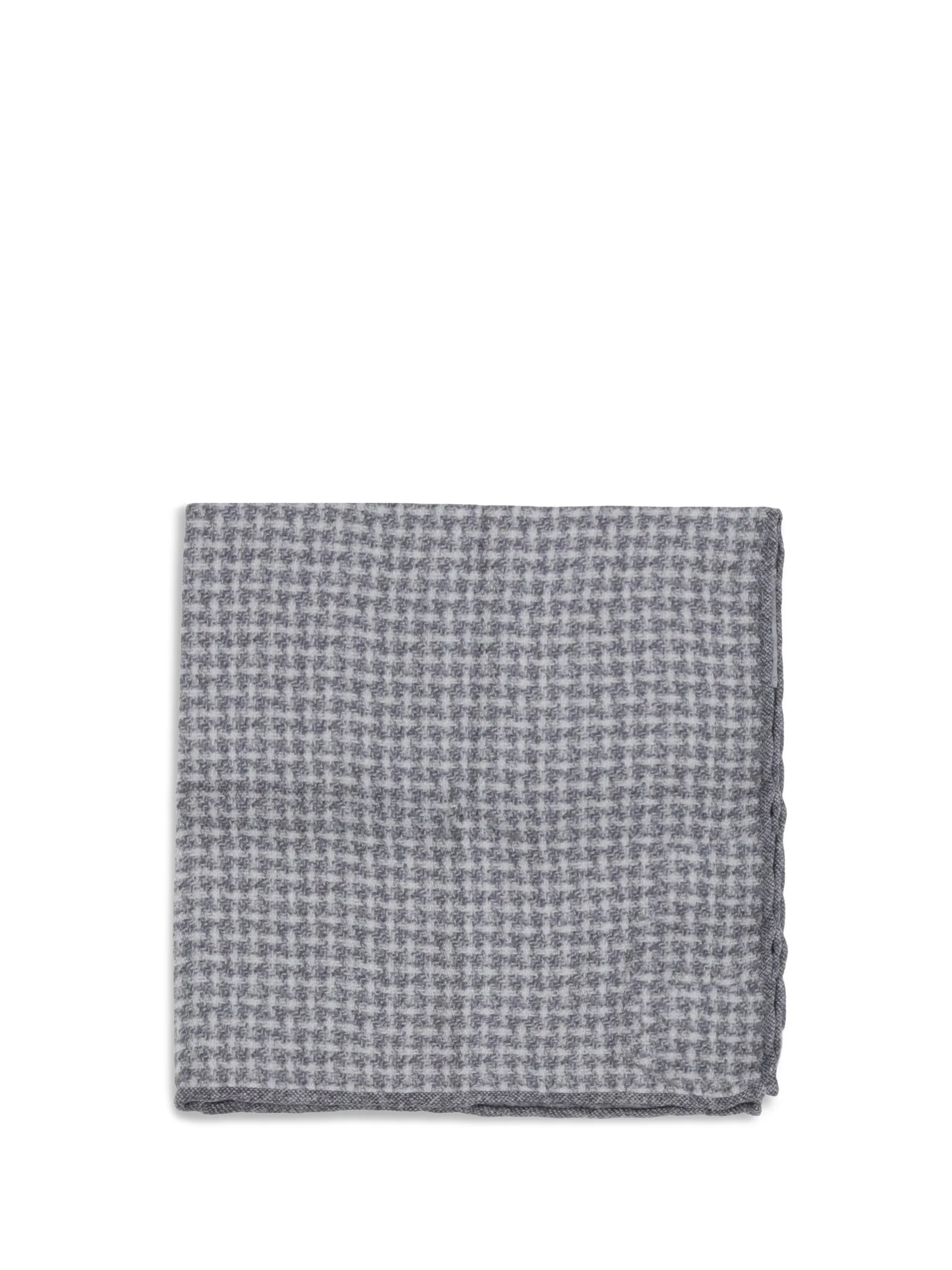 Brunello Cucinelli Men Silk Pocket Square With Woven Design - 1