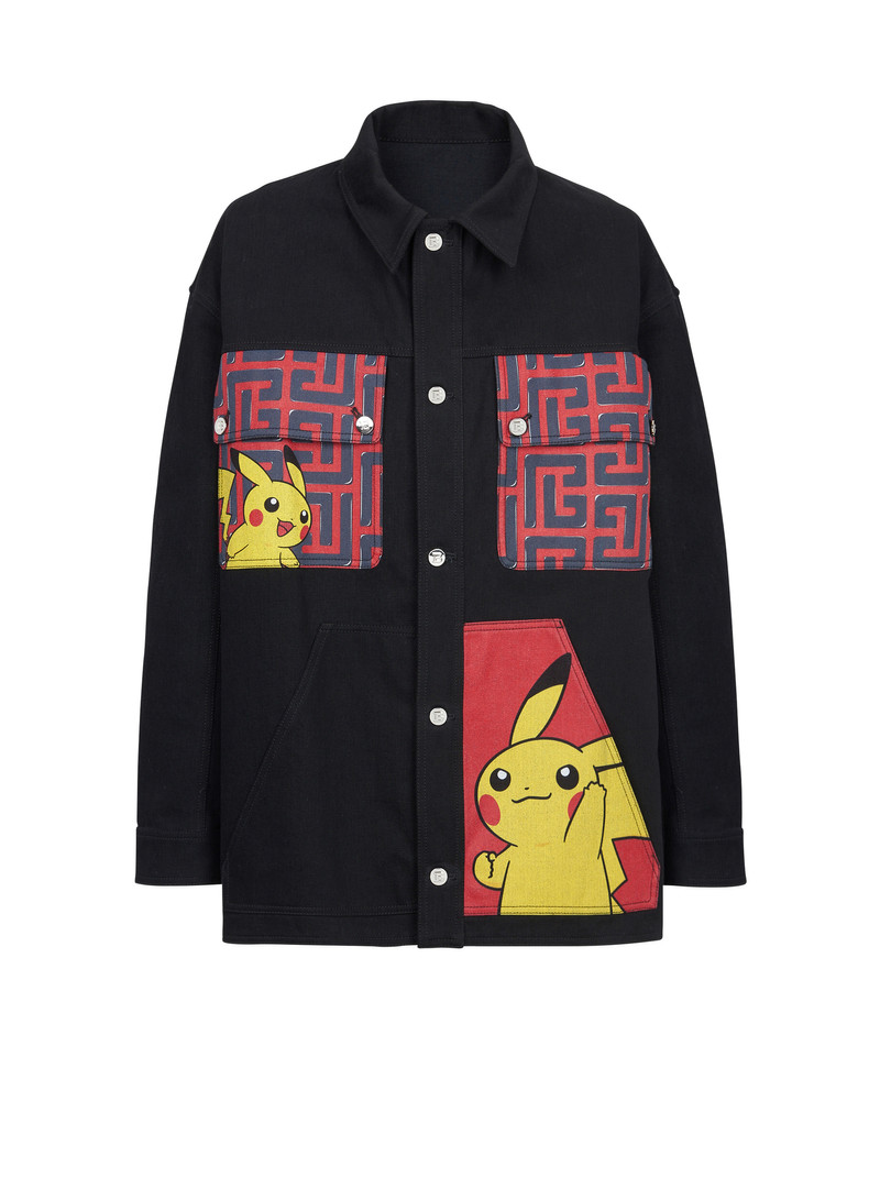 Unisex - Denim jacket with Pokémon print 1